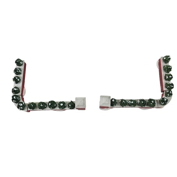 Lemax Dickensvale Porcelain Brick Wall Set of 6 1992 Christmas Village Decor - Picture 3 of 10